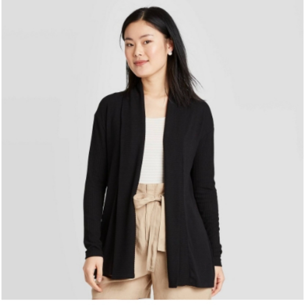 NWT a new day open front lightly ribbed Cardigan